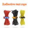 4pcs Durable Camping Tent Ropes Reflective Windproof Reinforced Canopy Accessories with Safety Buckles for Outdoor