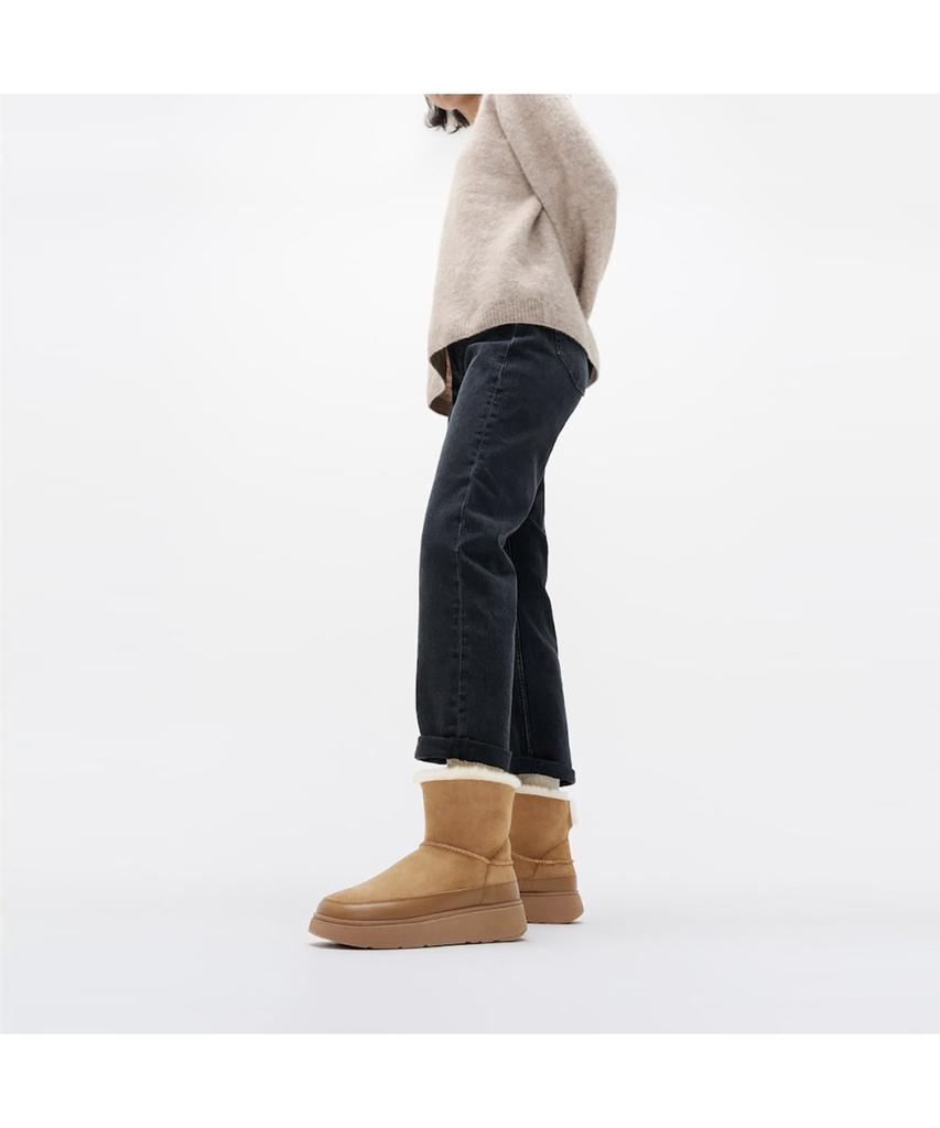 Fitflop [Gen-Ff] Women'S Mini Double-Faced Shearling Boots - Desert Tan (Ft59K2B28B)