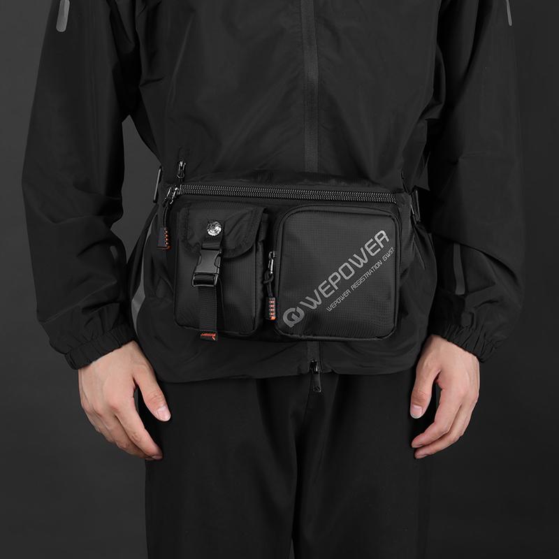Men's Waist Packs Chest Bag High Quality Nylon Crossbody Shoulder Bag Fashion Casual Men Bag Handbag Male Fanny Bag Sling Bags