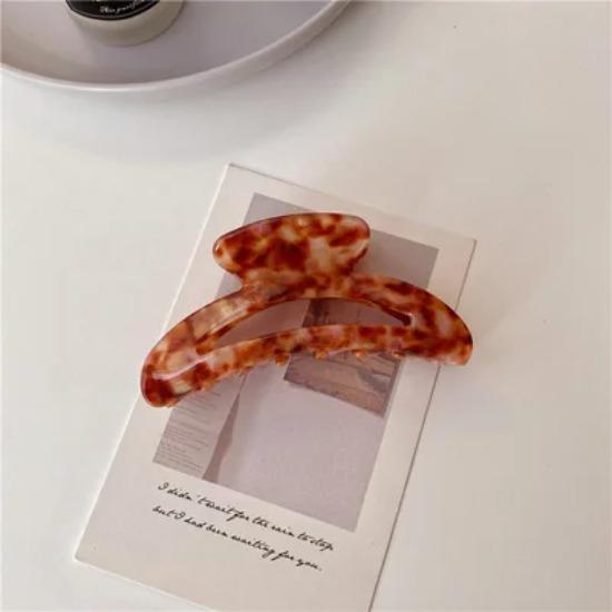 Vintage Hair Clips for Women Acetate Claw Clip Colorful Marbling Large 10cm Hair Clip Girls Hair Accessories  New Hair Claw