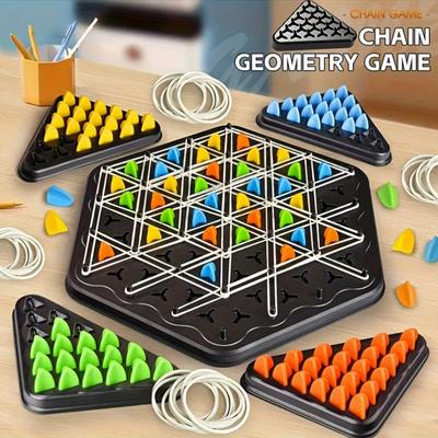 Triangle Chess - Interactief familiespel, geschikt voor kinderen, ter verbetering van het logisch denken en de vaardigheden om puzzels op te lossen, verjaardagscadeaus, Kerstmis, cadeaus