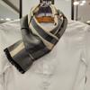 Herren Winter Seidenmischung graue Basis mit beige marine kariert Farbe Schal VM1N4BR103I0