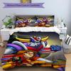 3pcs UFO Robot Grendizer3 Design Cover Set - HD Printed Bedding with 1 Cover and 2 Pillowcases - Perfect for Home and Dorm Decor
