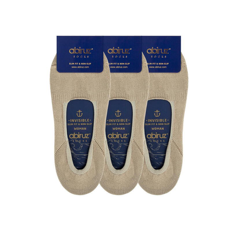 Women s Fake Socks GK-2 Beige 3-Piece Set Woman(220~250mm)