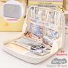 Large Capacity Pencil Bag Aesthetic School Girls Pink Canvas Pencil Box Stationery Pen Case Zipper Pencil Pouch School Supplies