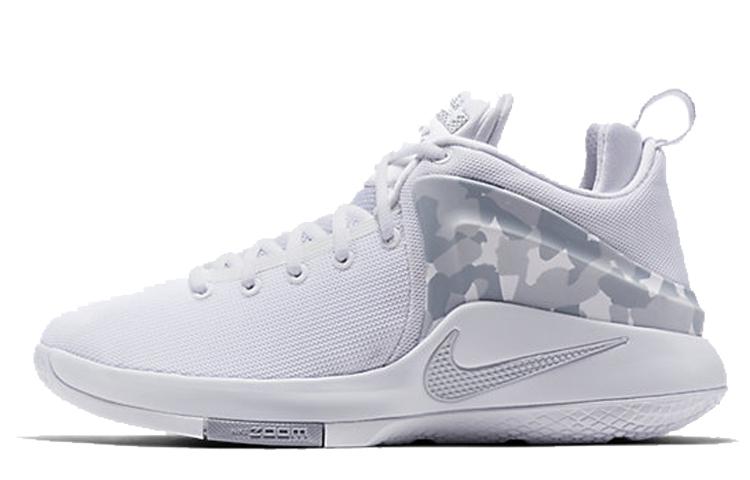 

Nike Zoom Witness LBJ Slip Resistant And Breathable Low top Performance Basketball Shoes Men s Wolf Gray 884277-101 40
