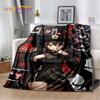Genshin Impact Cartone Animato Gioco Coperta Morbida di Peluche, Coperta di Flanella Coperta da Lancio per Soggiorno Camera da Letto Letto Divano Copertura da Picnic Bambini