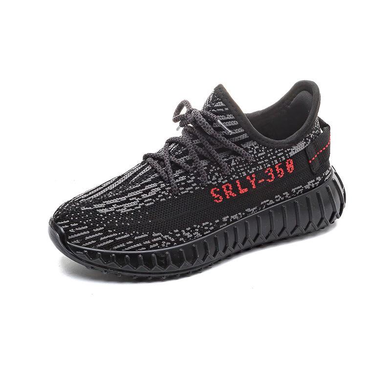 New couple popcorn sole coconut shoes fly-woven breathable running shoes men's ins trendy casual sports shoes