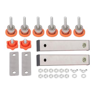 Cutting Machine Foot Pads Stainless Steel Non Slip PVC 6 Legs Foldable Support Pad Set