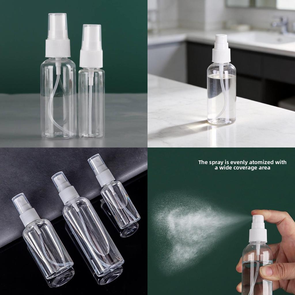Transparent Pet Spray Bottle With Press Down Nozzle For Hand Sanitizer And Cosmetics