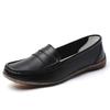 New Spring and Autumn Low-heeled, Comfortable and Fashionable 100% Genuine Leather Shoes for Casual Work Women
