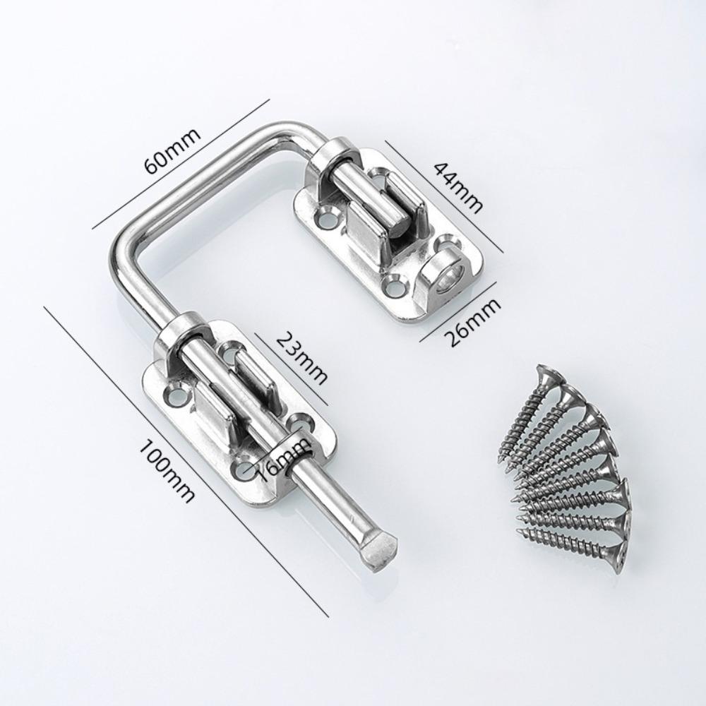 Thickened Gate Latch Non Perforated Door Bolts Hardware Door Buckle  Drawer