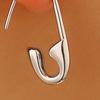 Sicherheitsnadel Ohrringe für Damen Minimalistische Hoop Pin Ohrringe Moderne Ohr-Creolen Stecker für täglichen Schmuck Street Dating Party