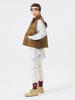 Beams Boy Women's Reversible Down Vest, Brown Free