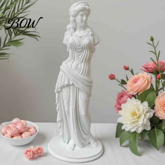 Resin Statue for Home Decor 3D Printed Minimalist Goddess Sculpture, Retro European Armless Statue, Classical Unique Creative Art Pieces Figurine