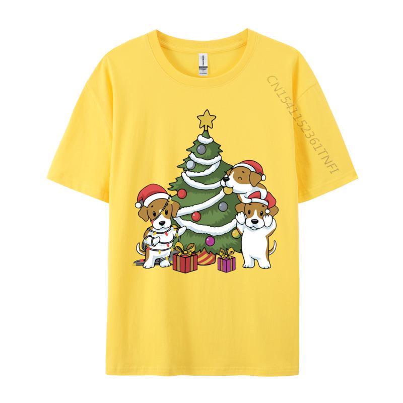 Beagle Christmas Tree Decoration Funny Tshirt Unisex T Shirts Funny Print T Shirts Unisex Plus Size Tops Brand Tshirt