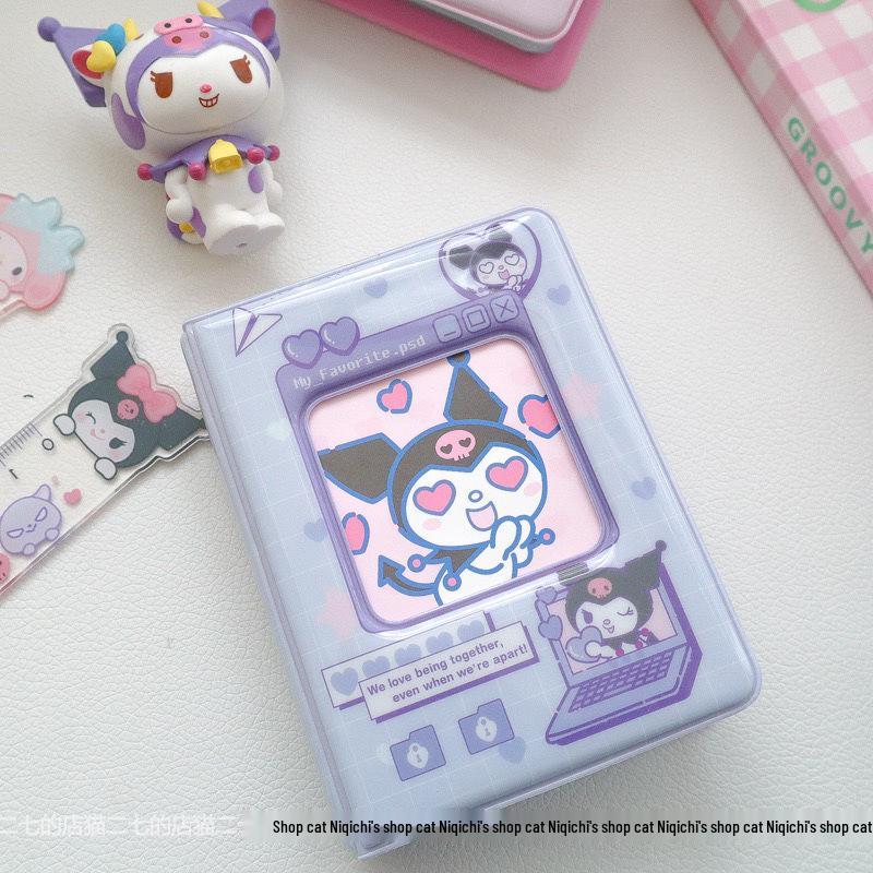 Korean Cute Sanrio Kuromi Card Holder & 3-inch Photo Album