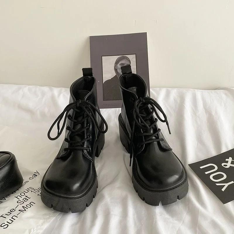 New In Heeled Woman Short Shoes Very High Heels Autumn Booties Winter 2025 Ankle Boots for Women Footwear Trend Boot Sale Pu Y2k