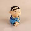 Funny Kimono Crayon Shin Chan Decoration Handmade Anime Surrounding Model Toy Gifts Ornaments Q Version Decoration