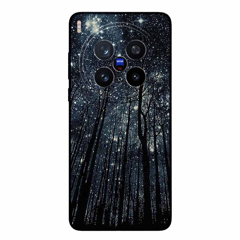 For Vivo X200 Ultra 5G Case Fashion Black Silicone Back Cover Case for X200 Ultra Protective Bumper VIVO X200 Ultra Phone Funda