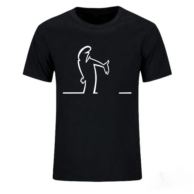

New Balum La Linea Funny Graphic Short Sleeved Round Neck Y2k Tshirt Men Clothing New in Top Tees Mens TShirt Camisetas L