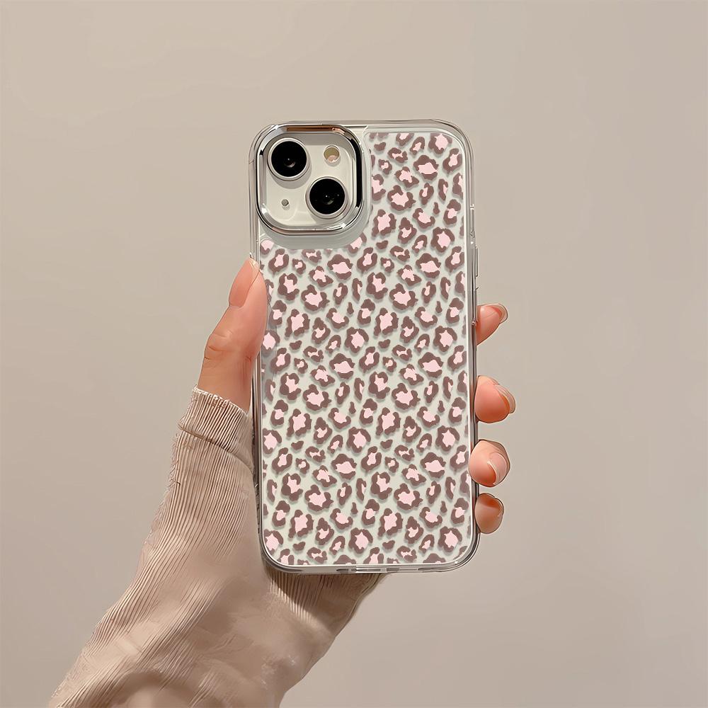 Girl Heart Pattern Phone Case For IPhone 12 13 11 Air 16 15 14 17 Plus Pro Max Shockproof Wildness Cover Leopard Print Funda
