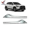 Upper Front Center Grille Grill Mesh Face Decor Strip Cover Trim For Toyota Corolla Cross - ABS Chrome /Blue Accessories