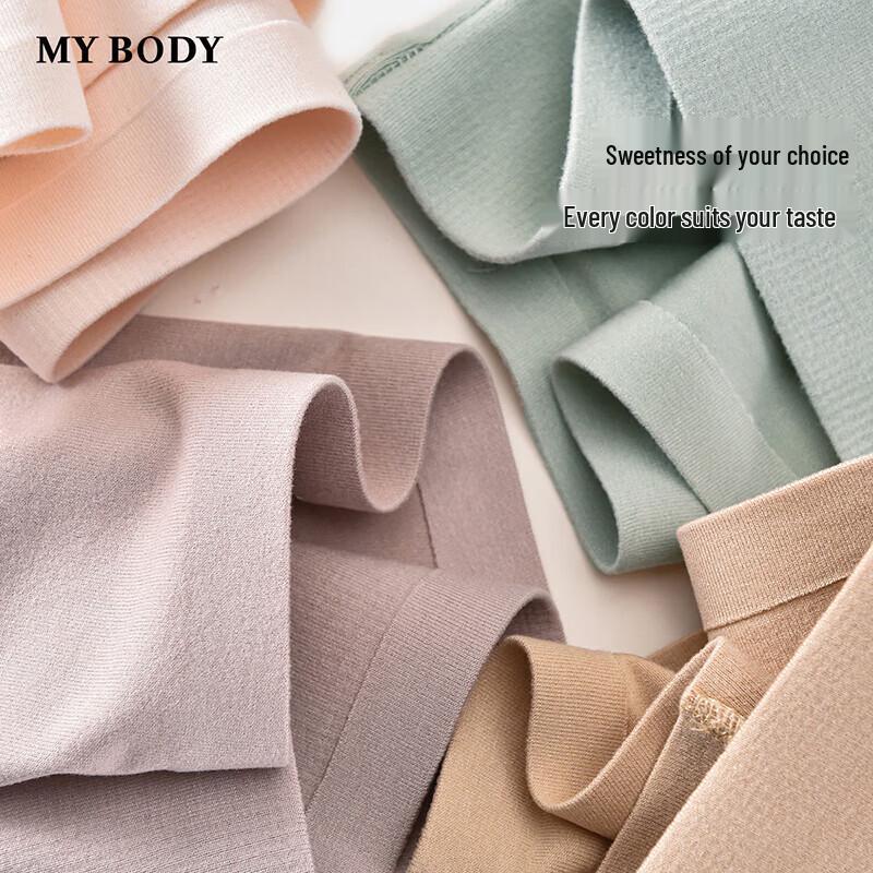 mybody Женские бесшовные трусы с высокой талией для контроля живота M