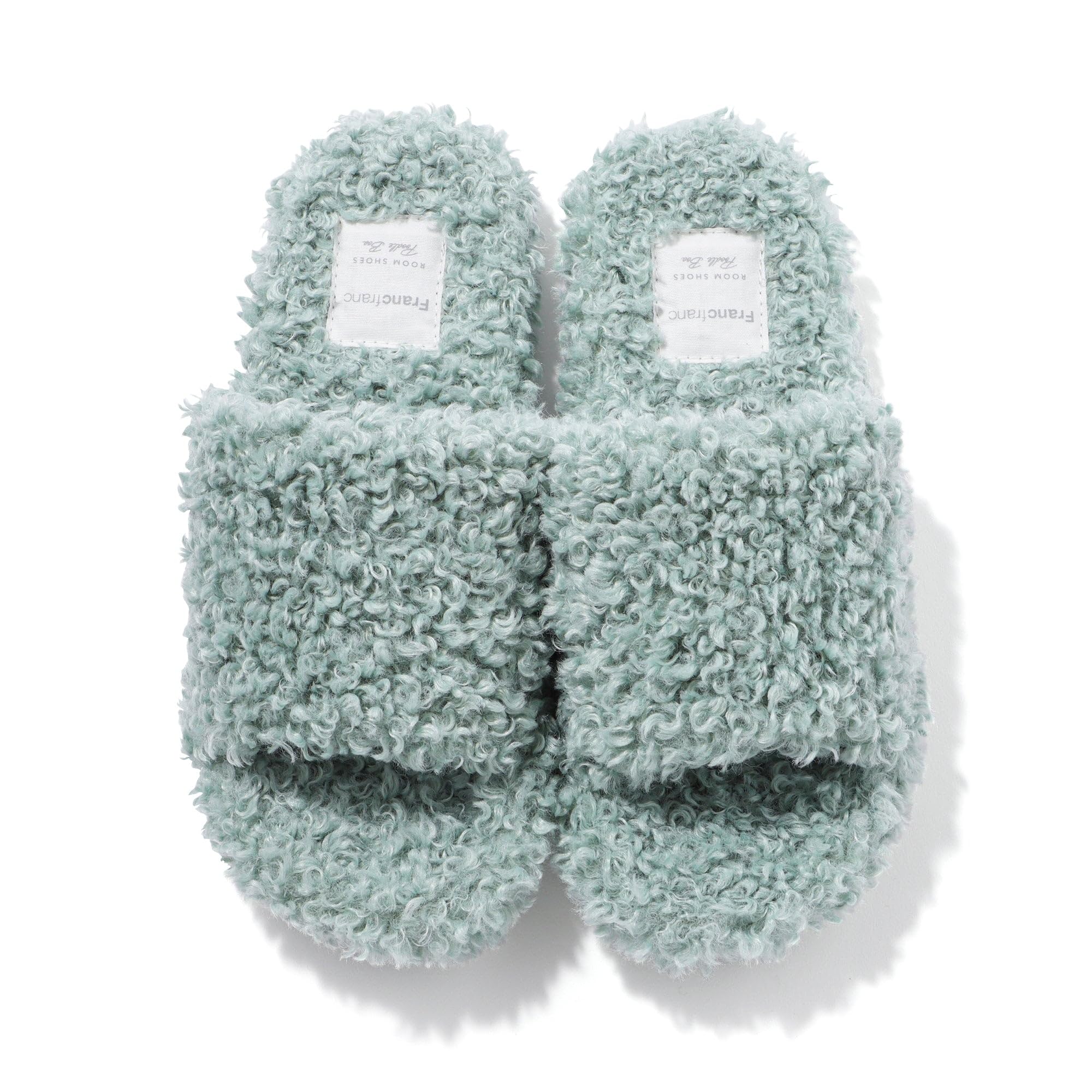 

Francfranc Poodle Boa Room Perfect for New Life Shoes, Green, зелёный