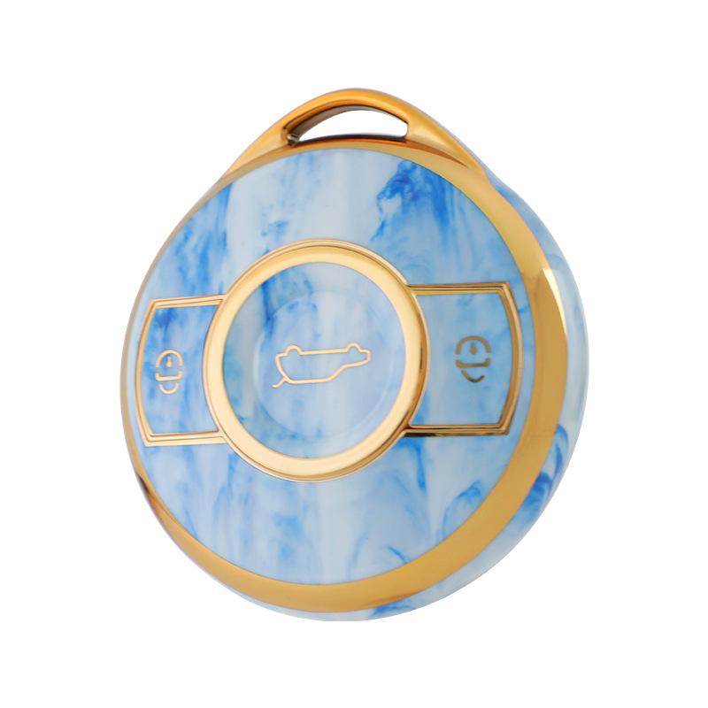 Mercedes-Benz Smart Elf TPU Key Case with Gold Edge