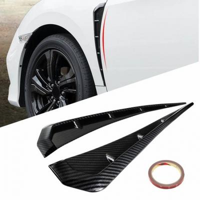 Car Side Fender Vent Air Wing Cover Trim Exterior Accessories Carbon Fiber H