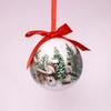 2pcs 8cm Christmas Tree Pendant Delicate Hanging Ornament Crafts Christmas Ball  Window