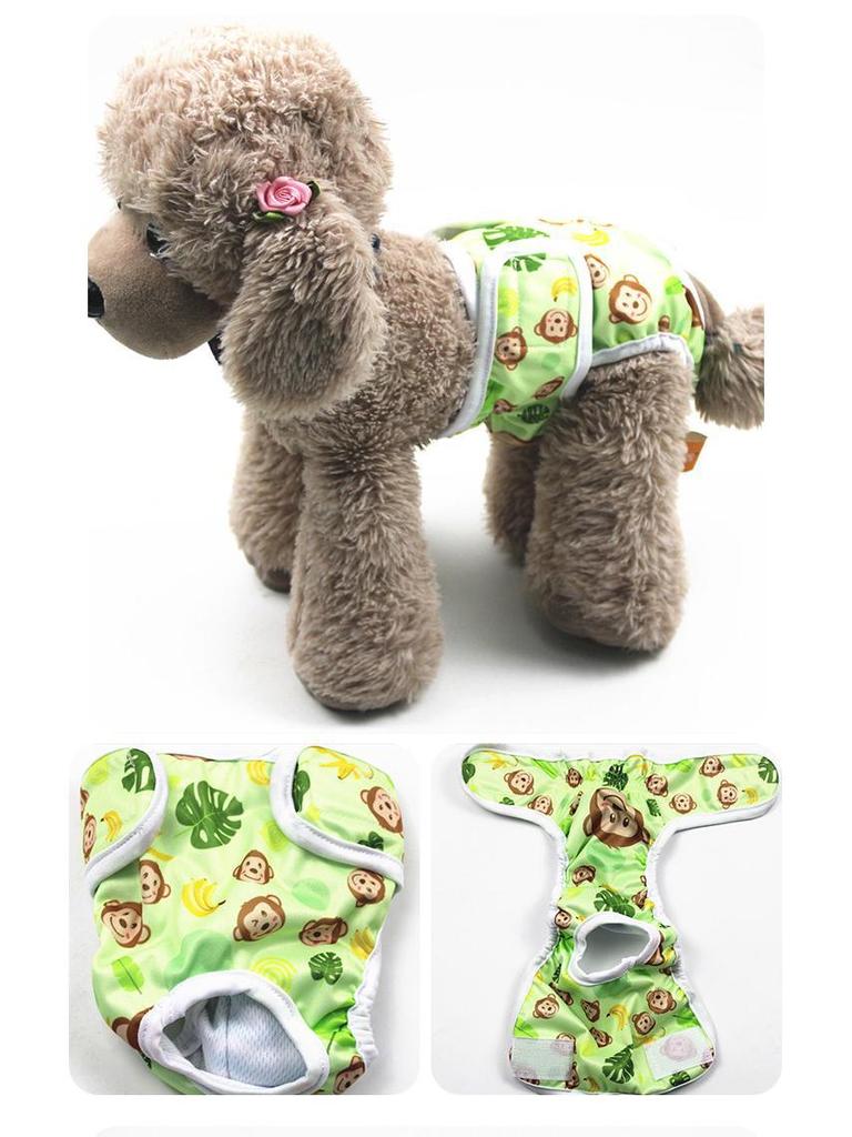 Pet Printed Anti-Harassment Menstrual Diapers for Female Dogs