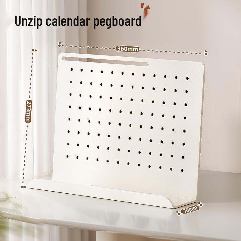 2026 Year of the Horse Corporate Desk Gift Set: Standing Calendar with Pegboard Storage