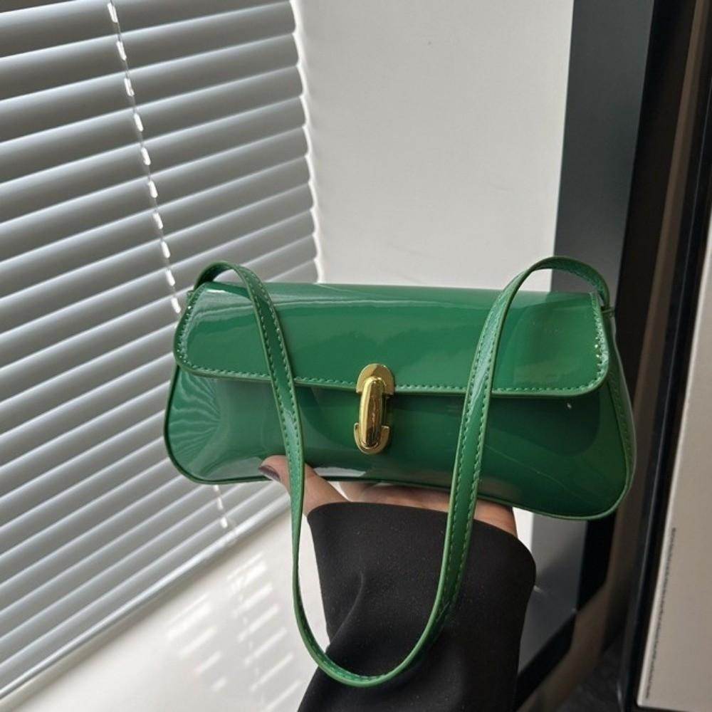 PU Vintage Underarm Bag Flap Decor Handbag New Tote Bag  Party