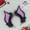 Handmade Bat Ear Headband Halloween Cosplay Gothic Vampire Costume Accessory