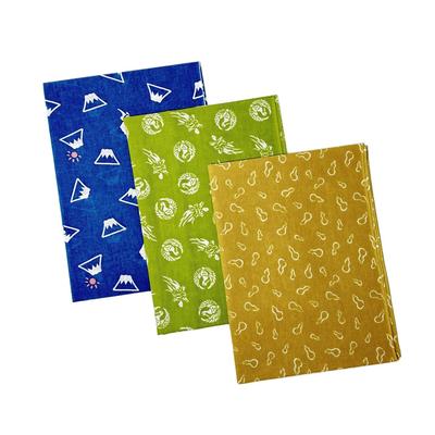 Daiko Sangyo Tenugui Hand Japanese Made In Auspicious Komon Pop Set of 3 (Japanese Towel), Pattern, Japan, Design, Colors,