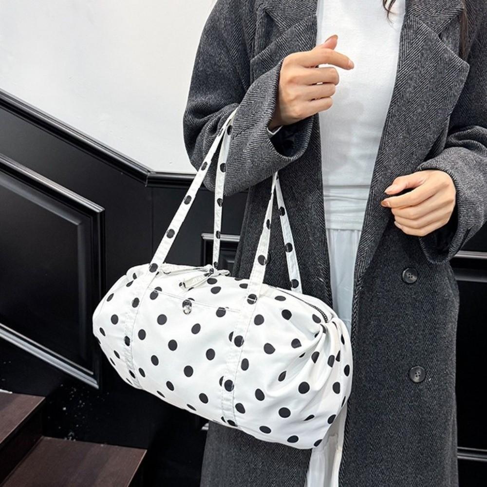 Lightweight Foldable Storage Bag Large Capacity Bowling Bag Fashion Nylon Handbag Women