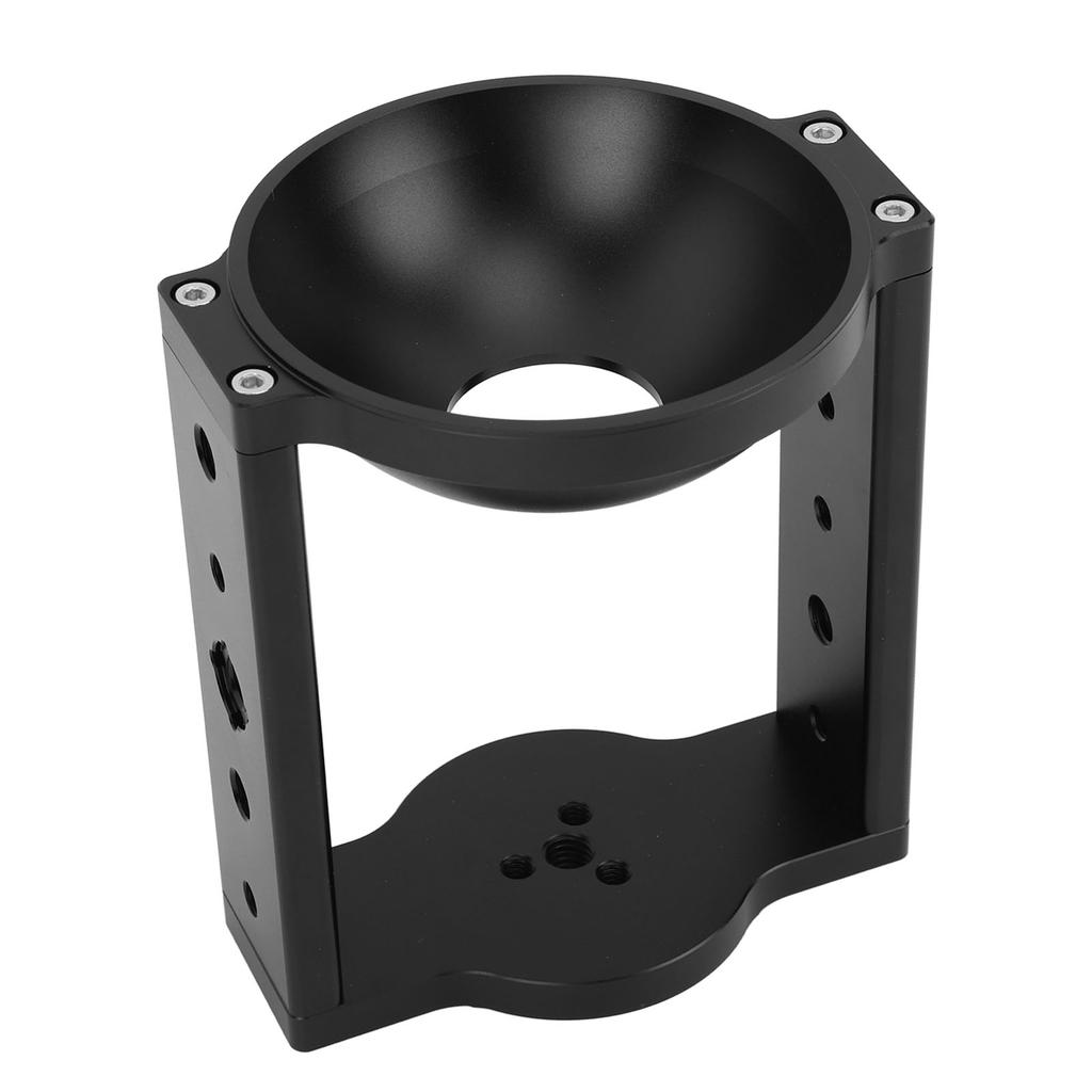 100mm Tripod Head Bowl Riser with 1 4in 3 8in Threaded Holes Aluminum Alloy Half Ball Flat to Bowl Adapter for Tripod