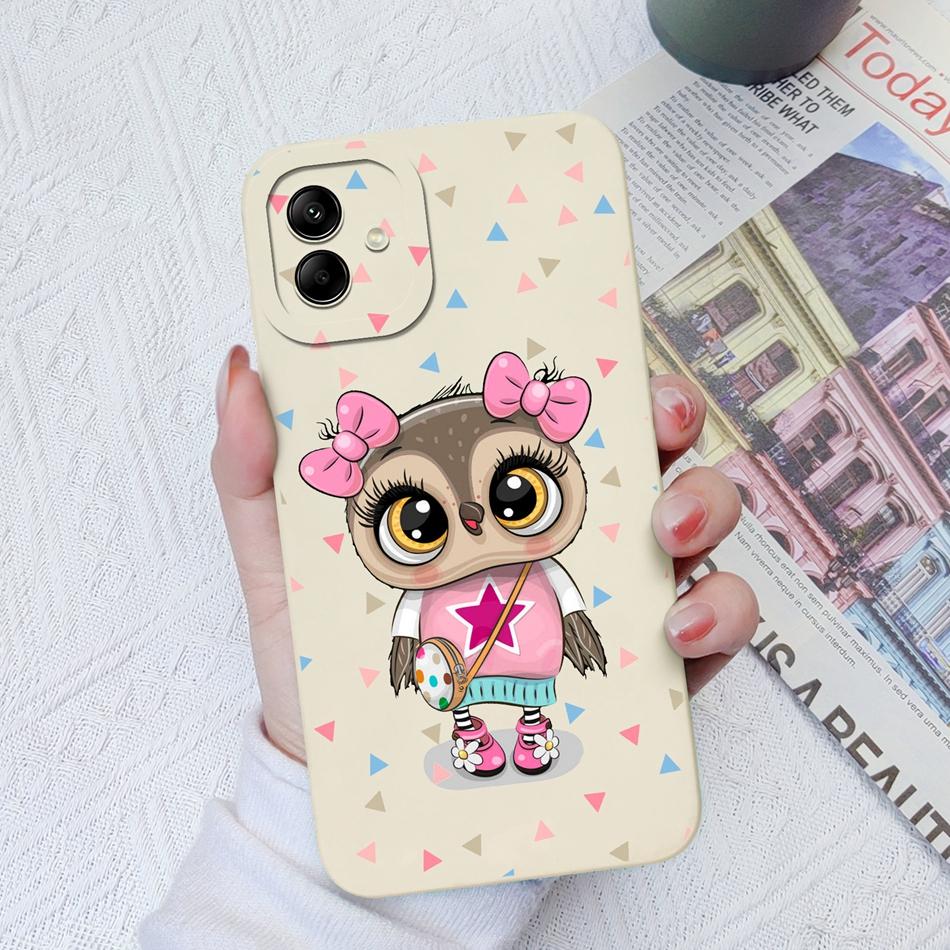 Für Samsung Galaxy A04 A04E A04S Handyhülle Katze Kamera Schutz Flüssigsilikon Rückseite Für Samsung A 04 E S Stoßstange Hülle