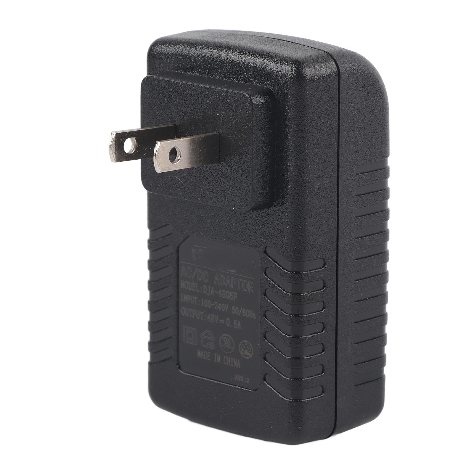 

DC 48V 0.5A Power Supply Injector 24W POE Adapter Plug