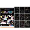 Children Scratch Painting Set Magic Rainbow Colors Scratch Art Painting Card Books Early Education Template Drawing Toys For Kid
