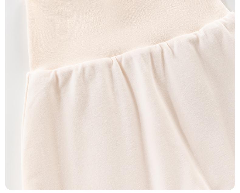 Baby Autumn & Winter High-Waist Two-Piece Set: Warm, No-Undressing Outfit for Boys & Girls