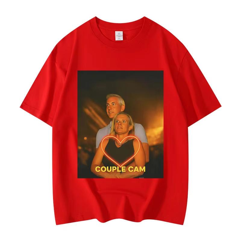 Funny CEO and HR Kiss Cam Meme T-shirt High Street Fashion Trend Short Sleeve T-shirts Summer Unisex Casual Loose Cotton T Shirt