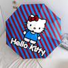 Hello Kitty  pattern, automatic folding umbrella, portable and foldable design, 8 ribs, a Christmas or birthday gift.