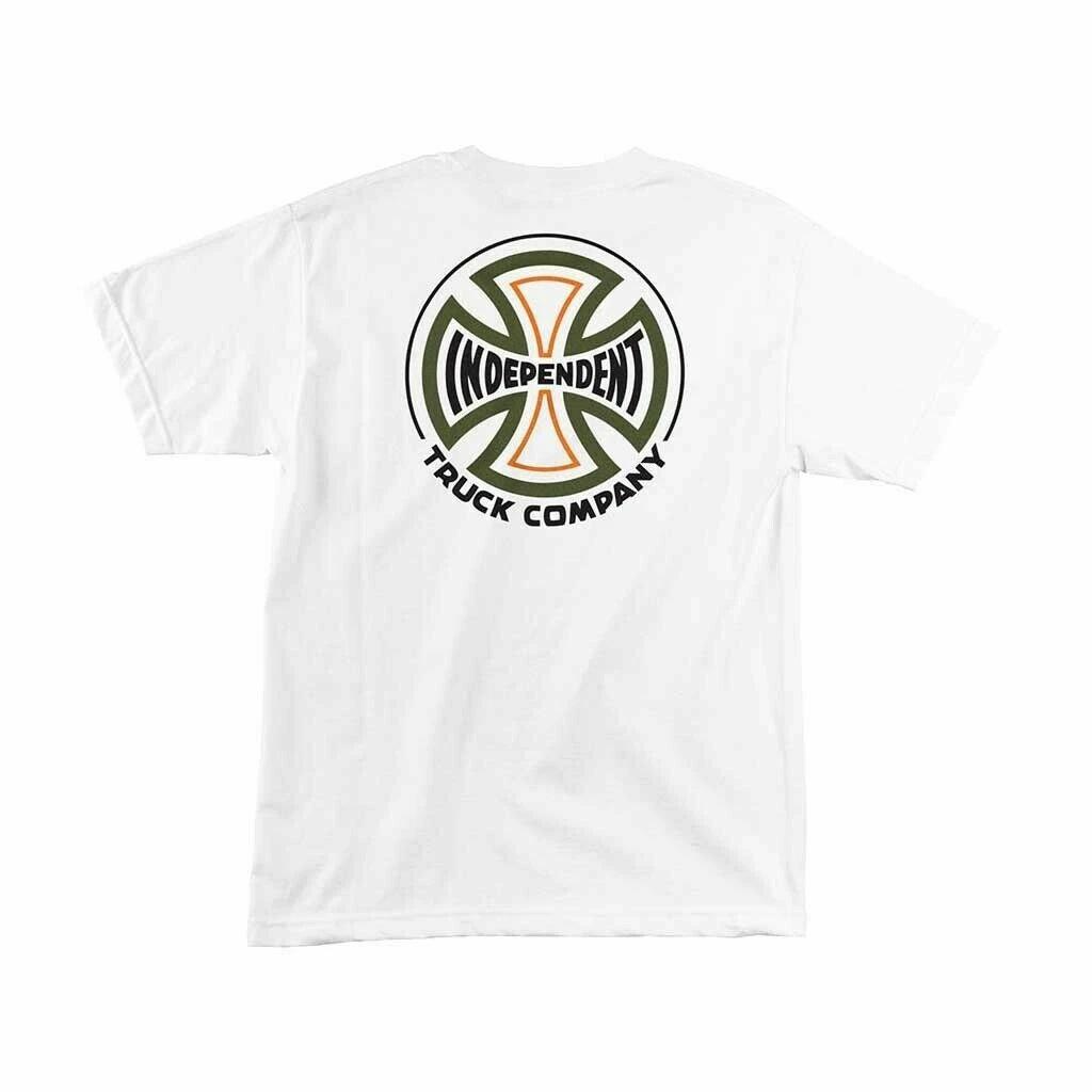 Independent Trucks CONVERGE Skateboard T Shirt WHITE XXXXL