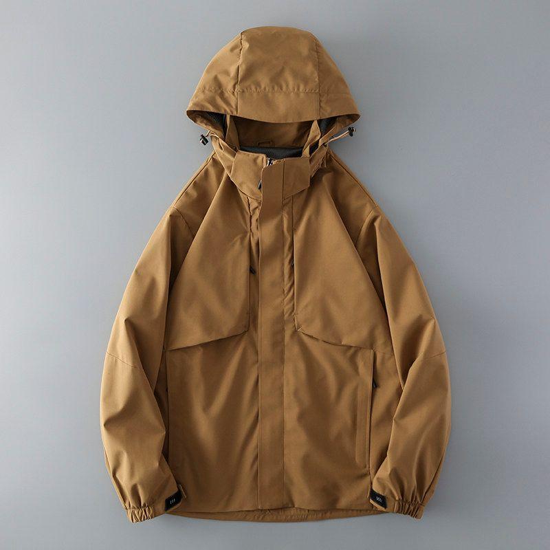 Trendy Soft Shell Jacket Bird s Spring and Autumn Outdoor Burnt Yellow M