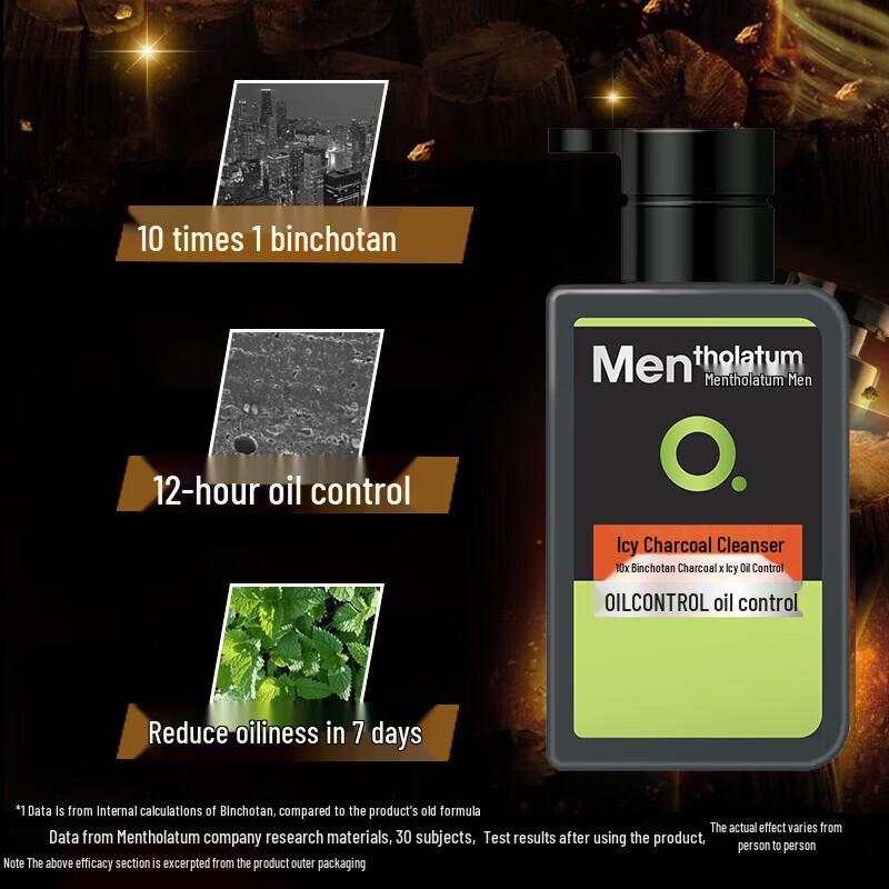 Mentholatum Icy Cool Charcoal Facial Cleanser