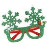 Funkelnde Schneeflocken-Brille für Weihnachtsfeiern Ergonomische Kopfbedeckung Leichte festliche Kostümaccessoires