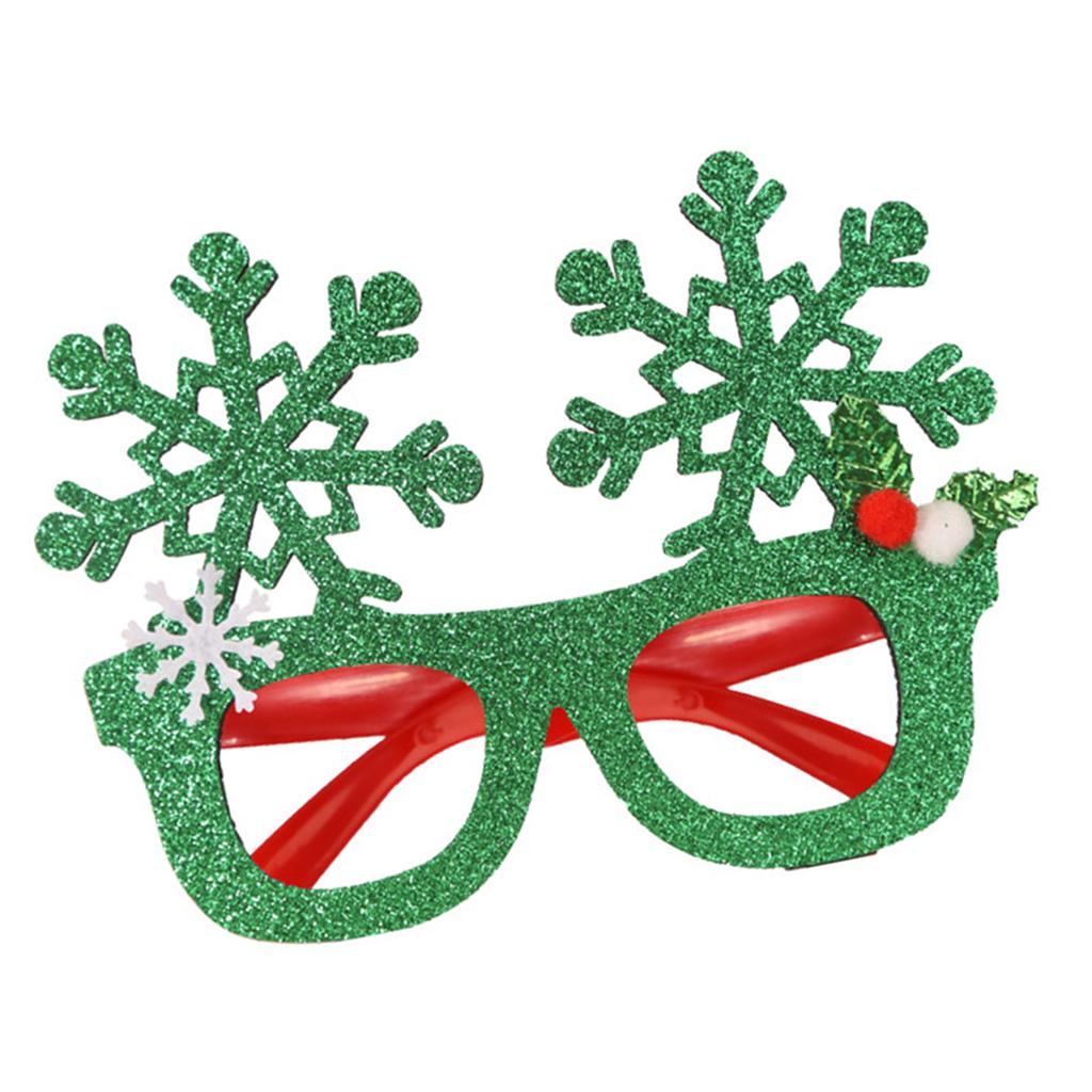 Funkelnde Schneeflocken-Brille für Weihnachtsfeiern Ergonomische Kopfbedeckung Leichte festliche Kostümaccessoires